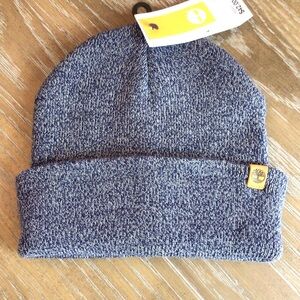 Timberland Blue Cuffed Toboggan Hat Cap Beanie One Size.